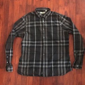 Burberry plaid dress shirt